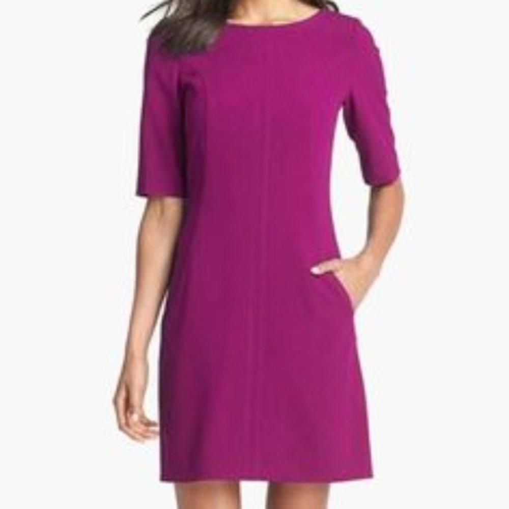 Berry Tahari Seamed A-Line Dress Size 8